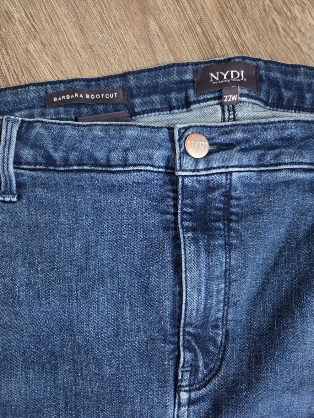 NYDJ Barbara Bootcut Lift Tuck Jeans Women's 22W Medium Wash Stretch Denim - Picture 3 of 9